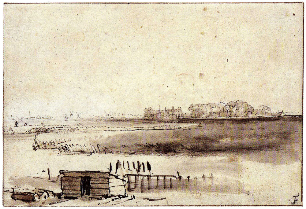 Rembrandt - View of Houtewaal