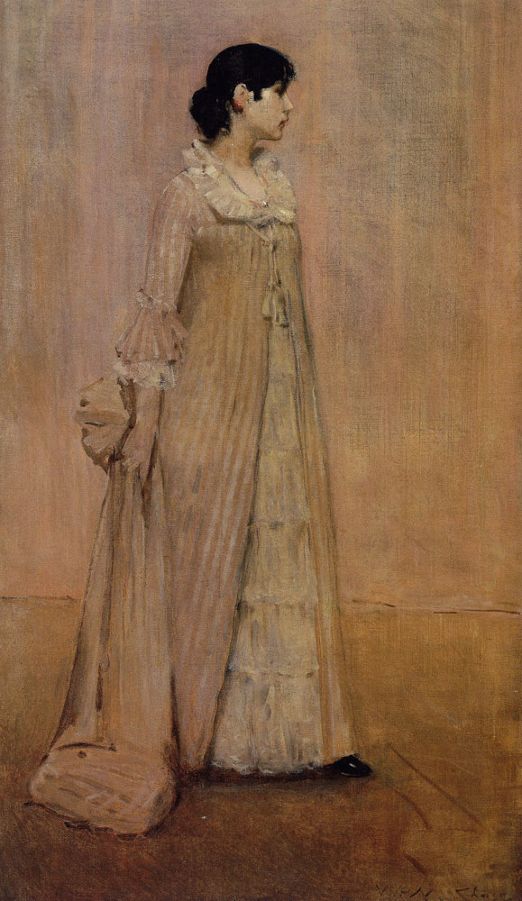 William Merritt Chase - Lady in Pink (The Artist's Wife)
