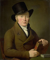 Adriaan de Lelie Portrait of the Poet Barend Klijn Barendsz
