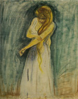 Edvard Munch - Model Scratching Her Arm