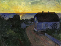 Edvard Munch Sunrise in Åsgårdstrand