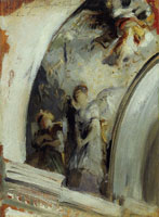 John Singer Sargent Angels in a Transept, Study after Goya