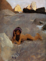 John Singer Sargent Nude Boy on Sands