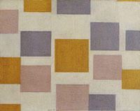 Piet Mondrian Composition No. 5, with Colour Planes 5