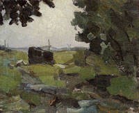 Piet Mondriaan Free Impression of a Polder Landscape