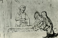 Rembrandt Christ and the Woman of Samaria