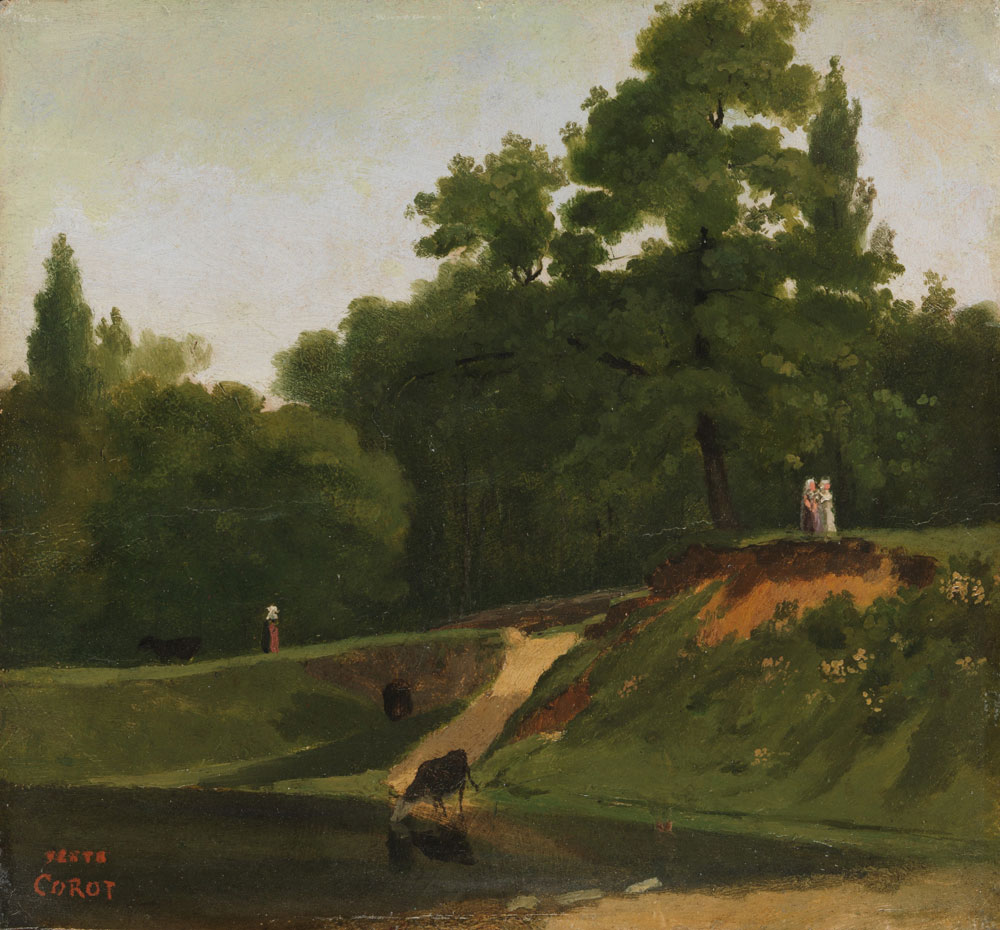 Jean-Baptiste-Camille Corot - Banks of the Stream near the Corot Property, Ville d'Avray