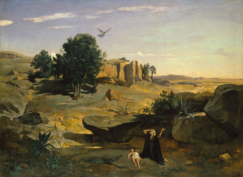 Jean-Baptiste-Camille Corot - Hagar in the Wilderness