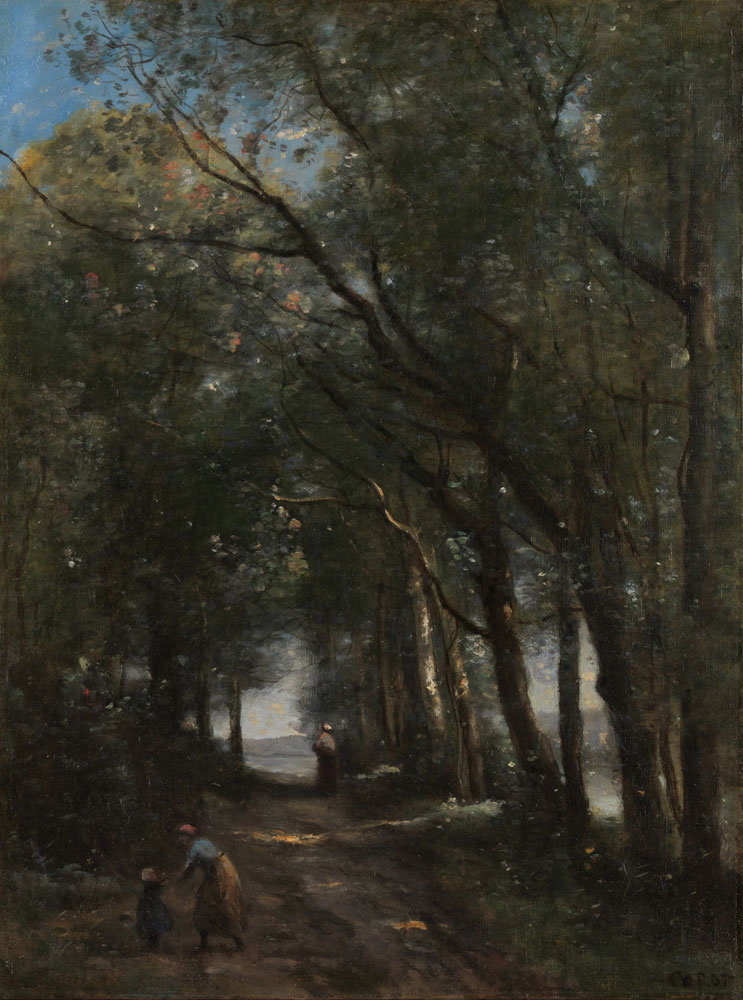 Jean-Baptiste-Camille Corot - A Lane through the Trees