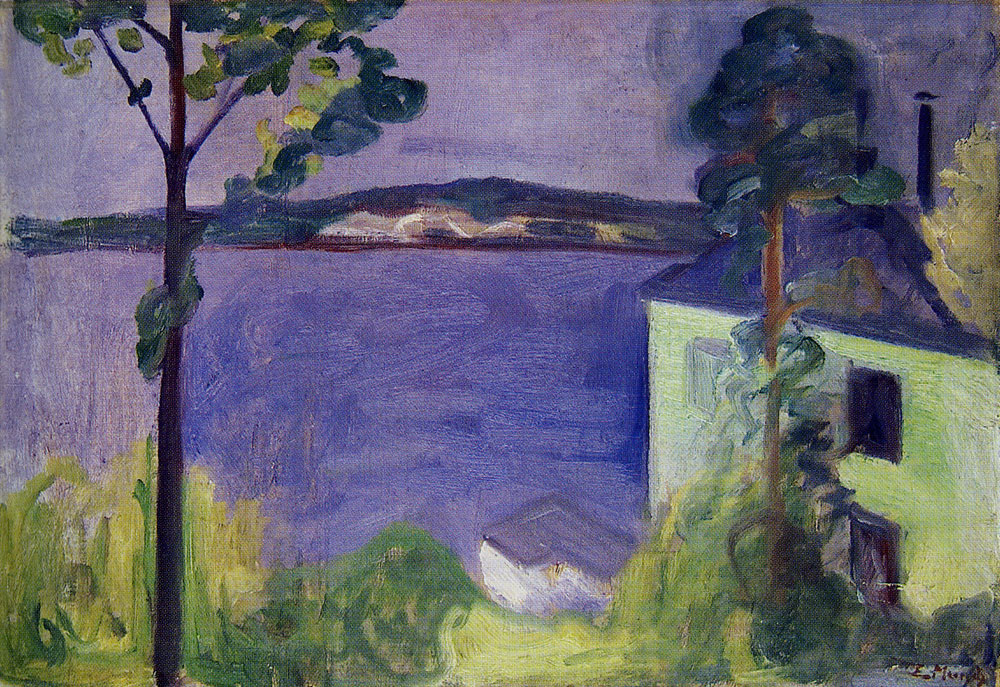 Edvard Munch - Landscape in Moonlight