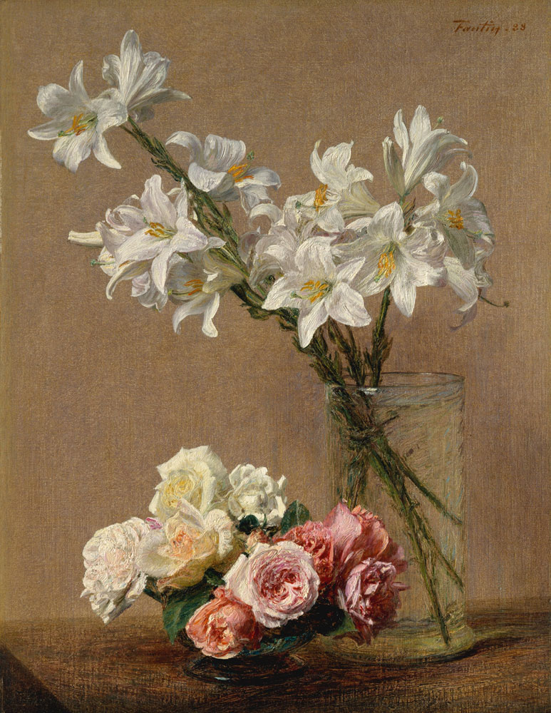 Henri Fantin-Latour - Roses and Lilies
