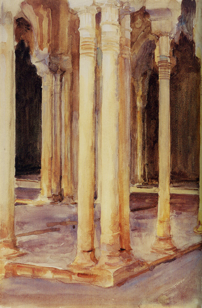 John Singer Sargent - Alhambra, Patio de los Leones (Court of the Lions)