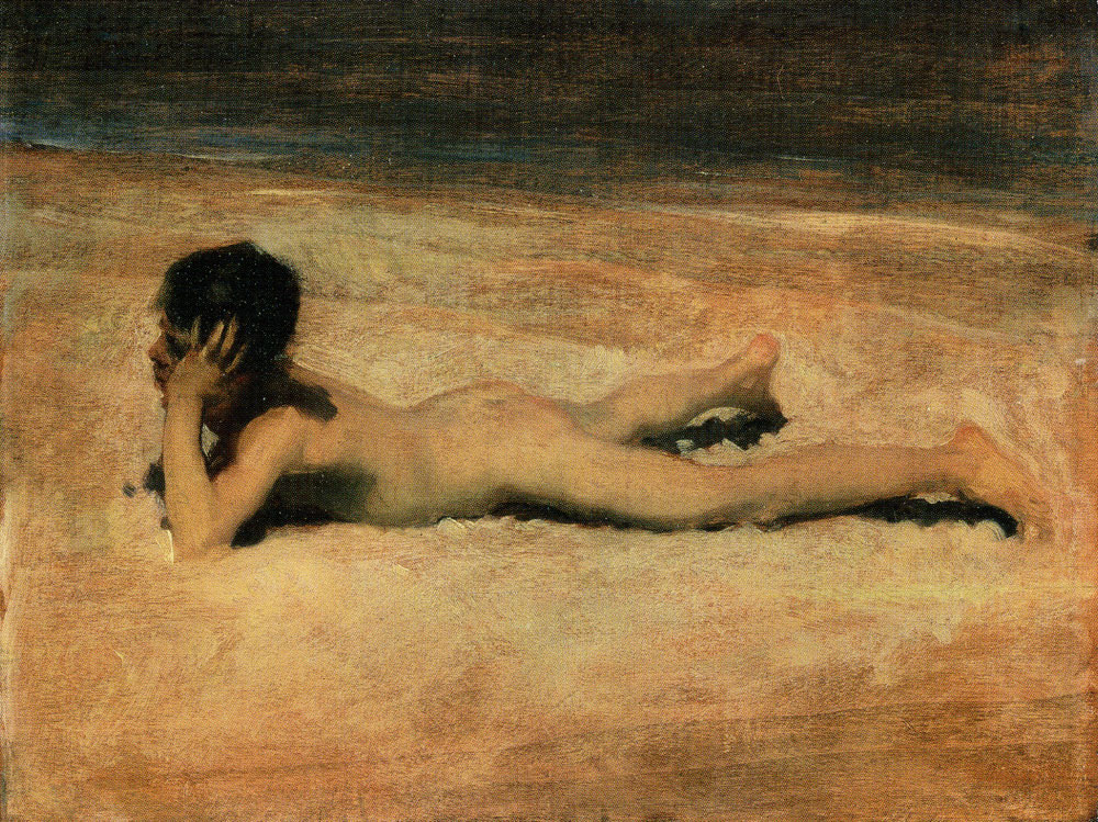 John Singer Sargent - A Nude Boy on a Beach