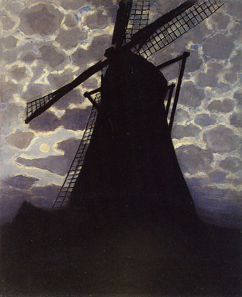 Piet Mondrian - Windmill in the Evening