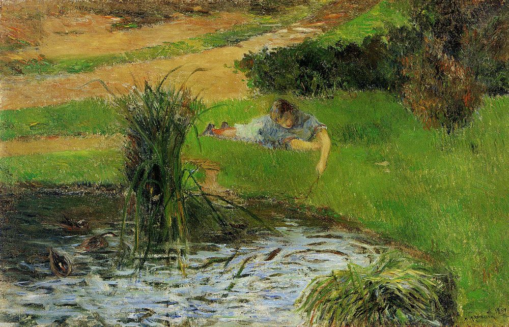 Paul Gauguin - Little Girl Playing