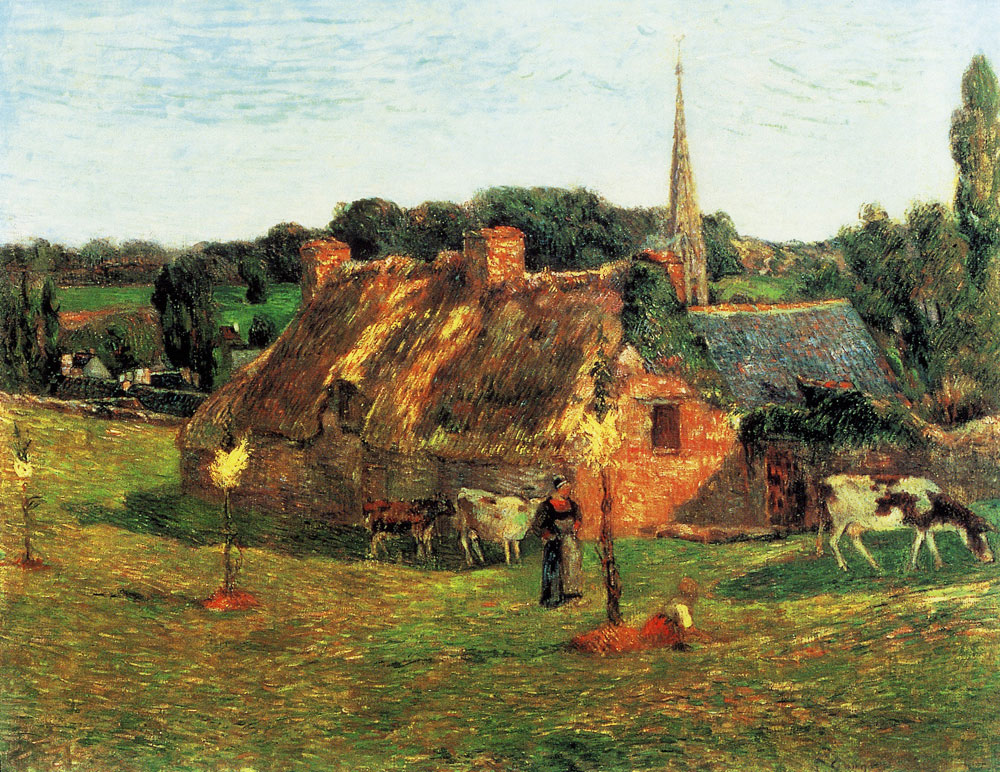 Paul Gauguin - Lollichon Field and Pont-Aven Church