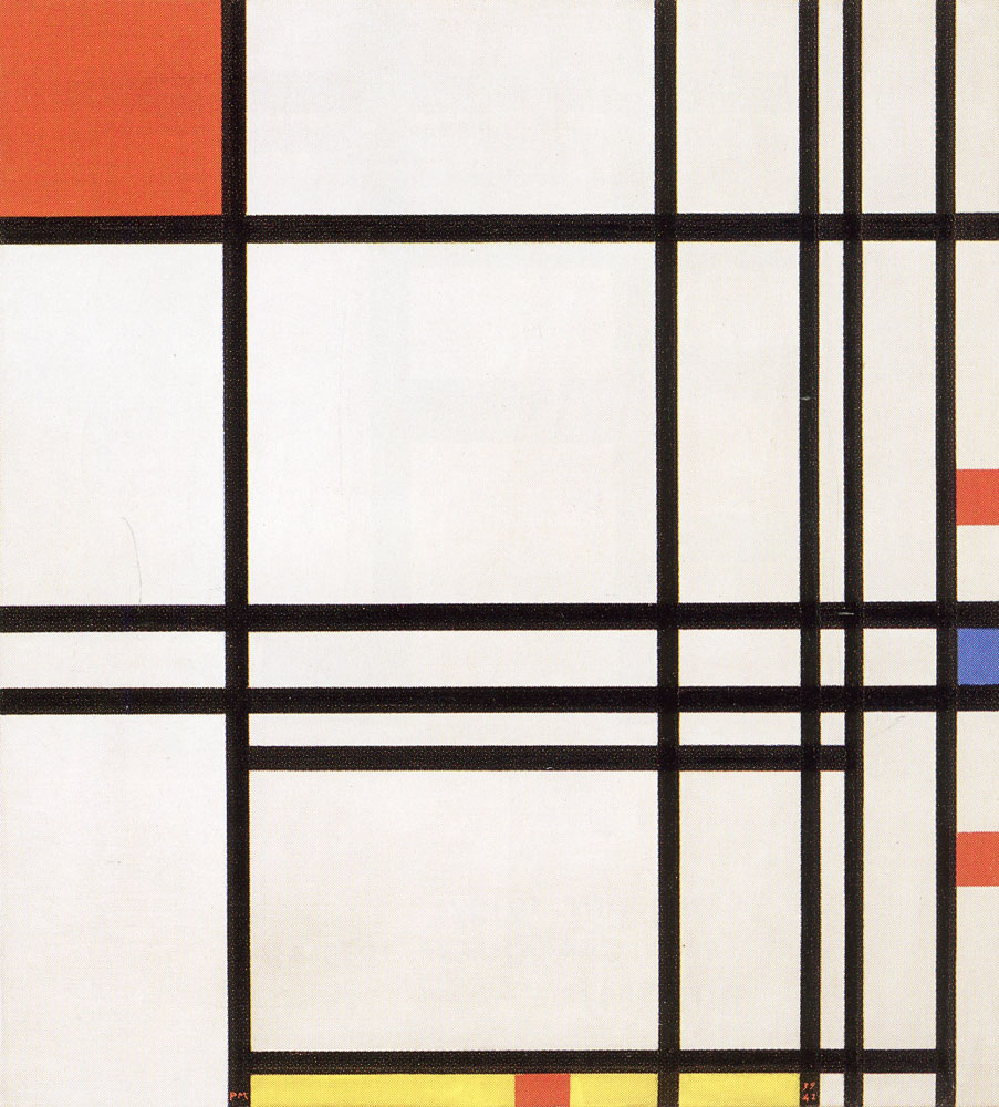 Piet Mondrian - Composition No. 8 with Red, Blue, and Yellow