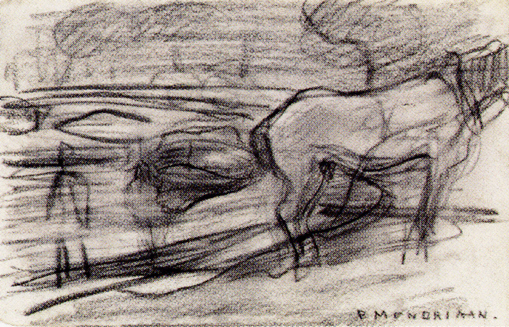 Piet Mondriaan - Horse on the Bank
