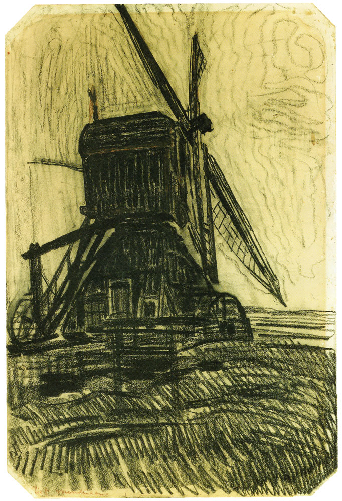 Piet Mondriaan - Study for The Winkel Mill