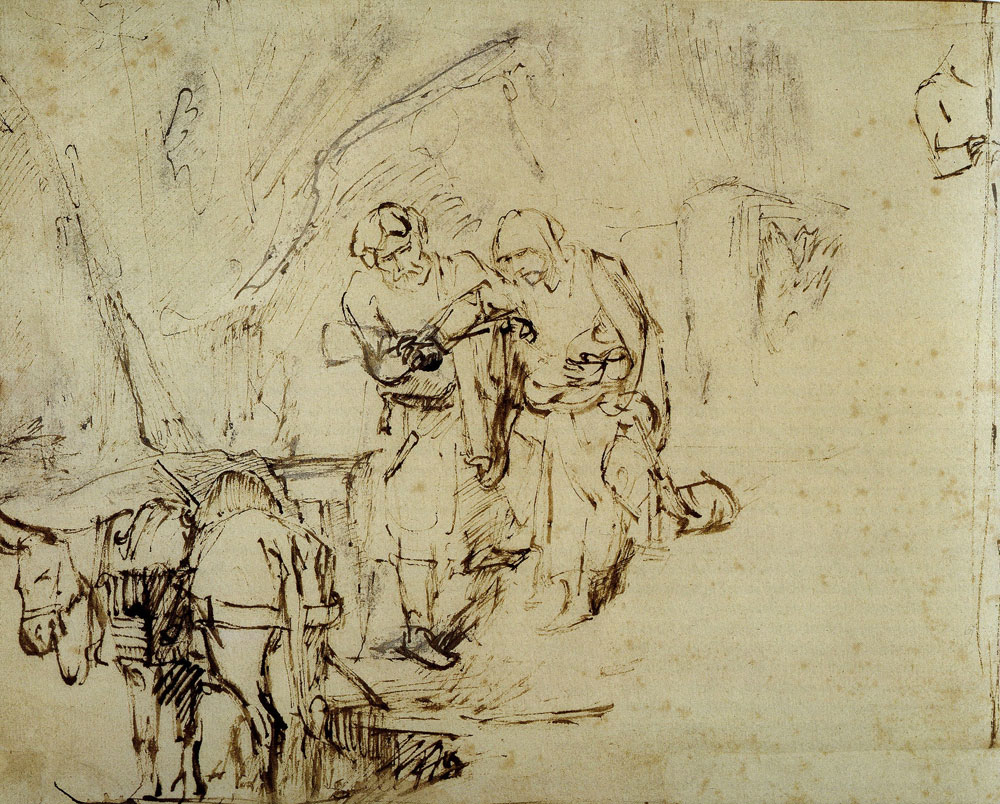 Rembrandt - The Holy Family Departing for Egypt
