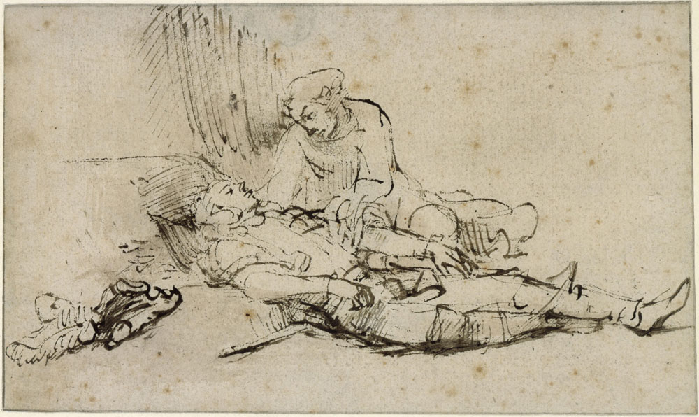 Rembrandt - Thisbe Lamenting over Pyramus