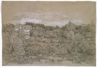 Attributed to Eugène Boudin Landscape