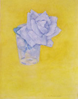 Piet Mondrian Rose in a Glass