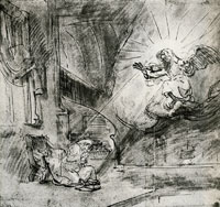 Rembrandt The annunciation