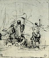 Rembrandt Study for a Presentation in the Temple
