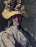 William Merritt Chase Woman with a Large Hat