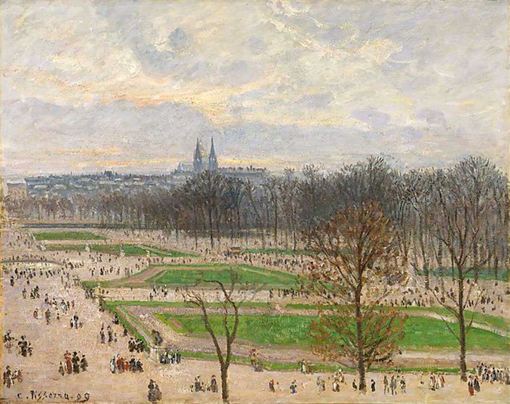 Camille Pissarro - The Garden of the Tuileries on a Winter Afternoon