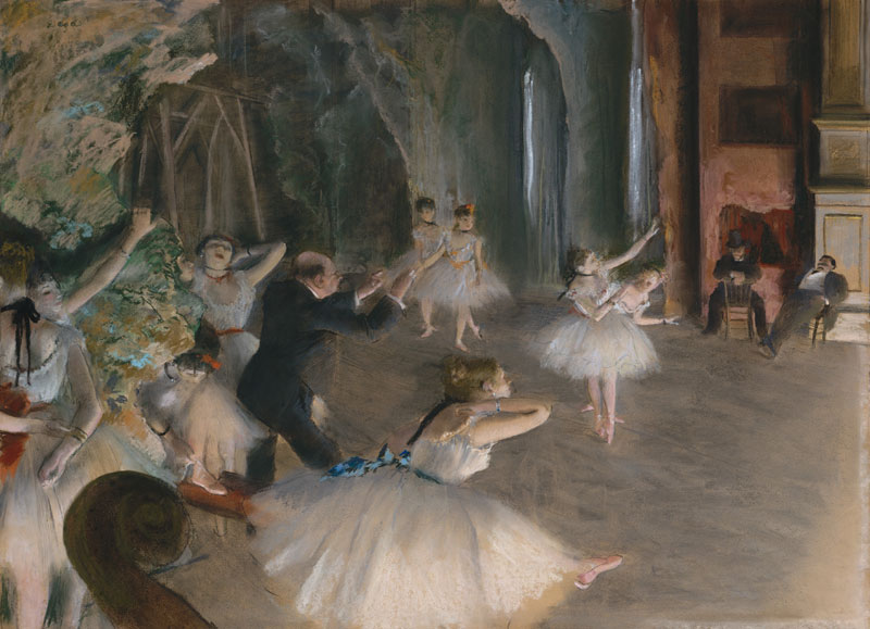 Edgar Degas - The Rehearsal Onstage