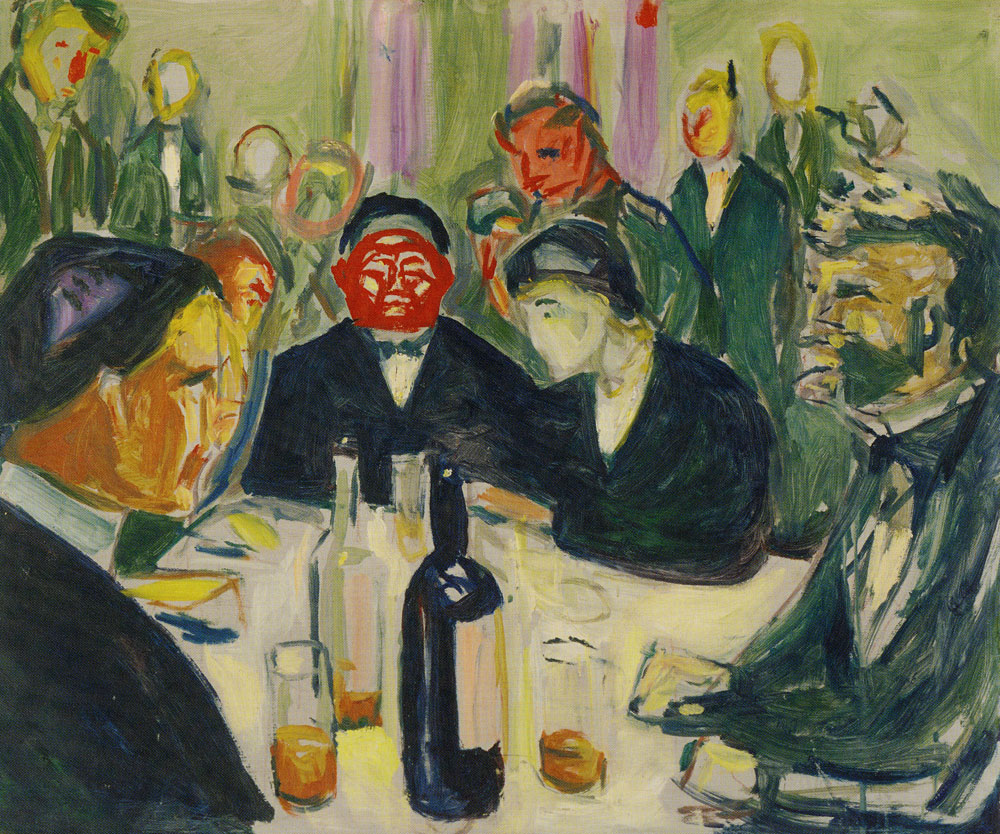Edvard Munch - Around the Drinking Table