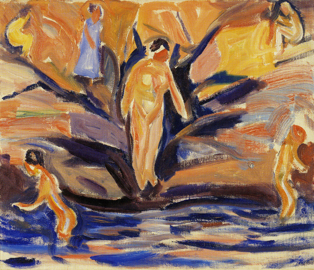 Edvard Munch - Bathing Women and Children