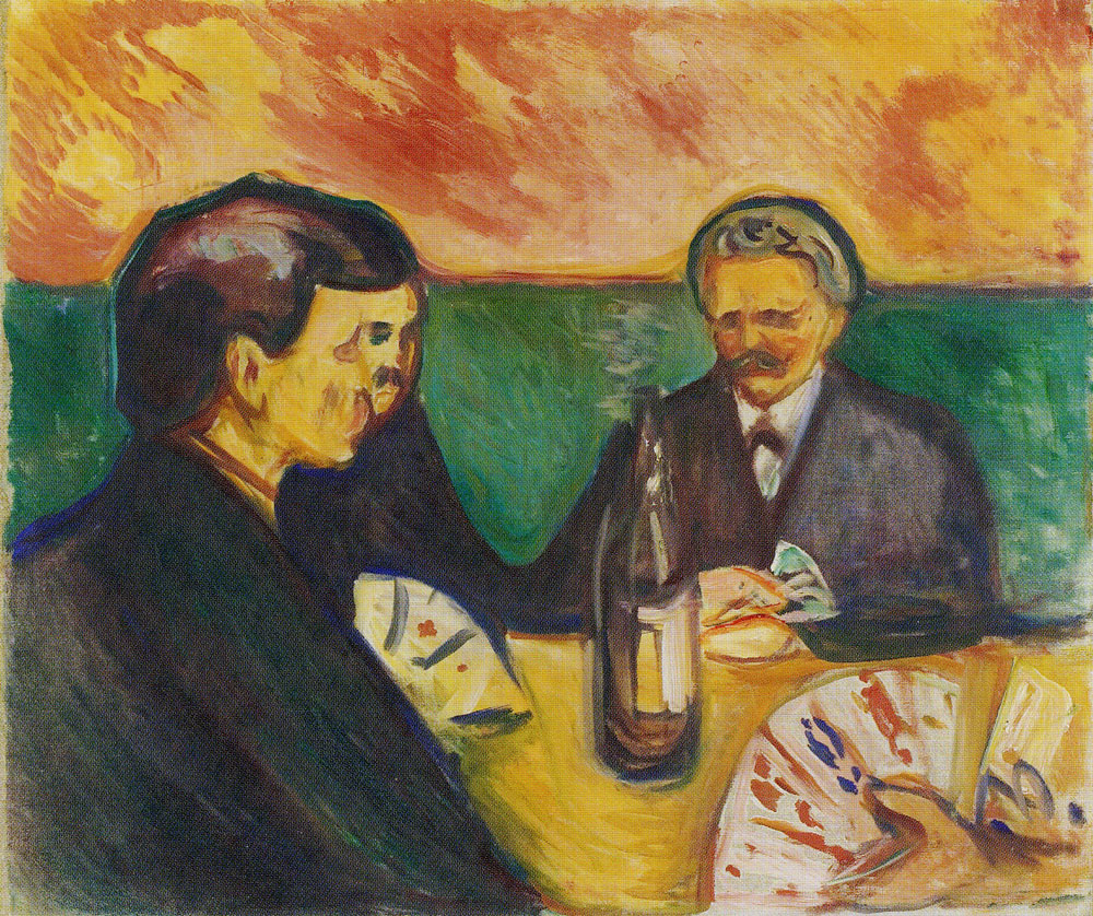 Edvard Munch - Card Players in Elgersburg