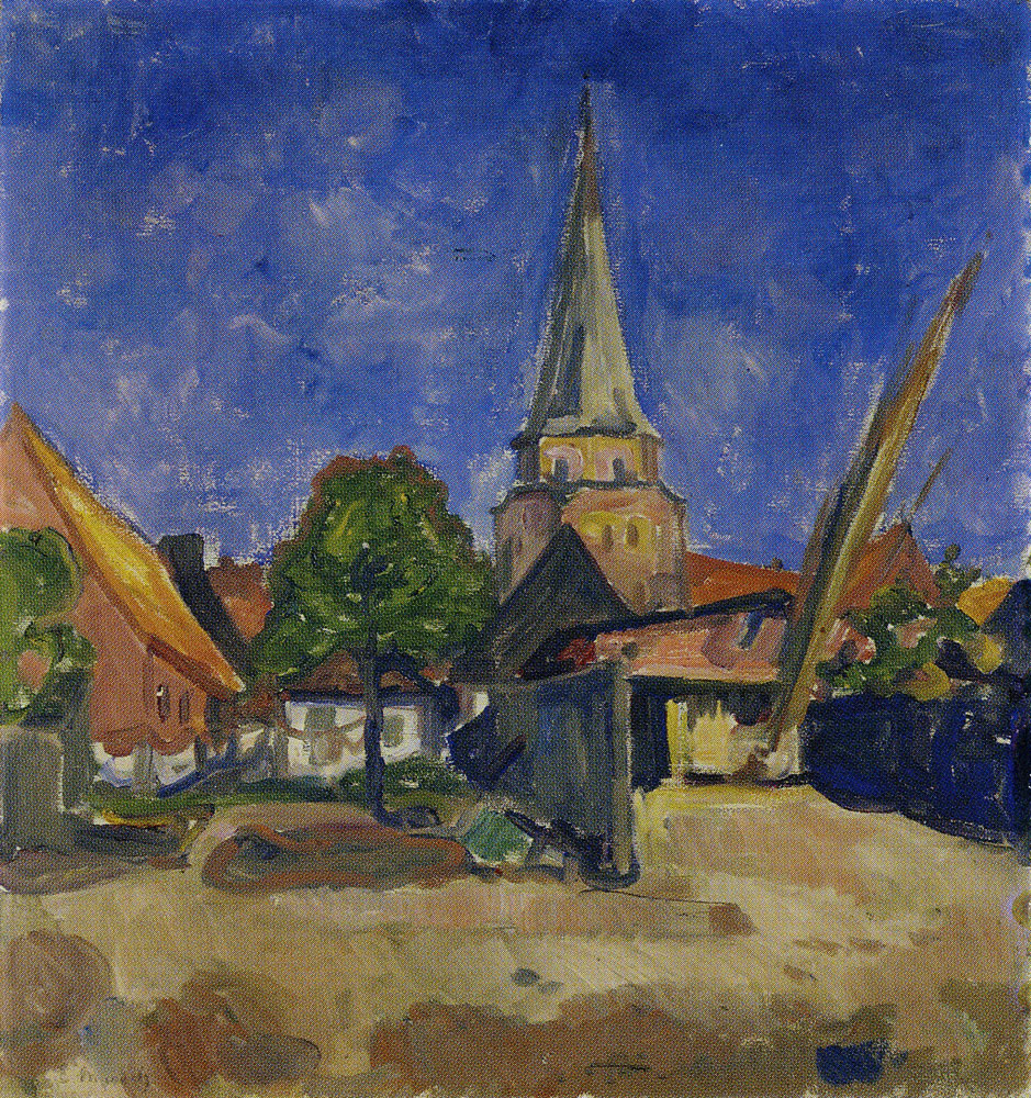 Edvard Munch - Chrurch in Travemünde