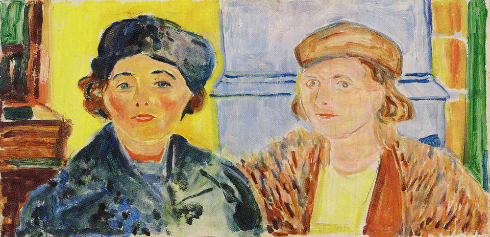 Edvard Munch - Ebba Ridderstad and Marika Pauli