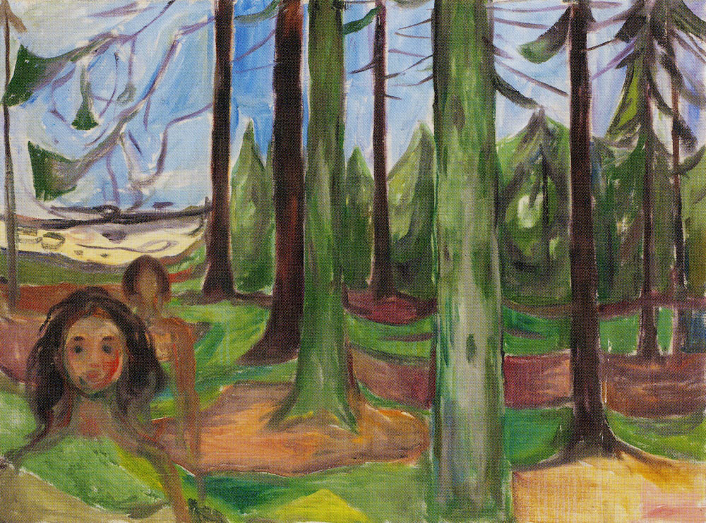 Edvard Munch - Forest with two Figures