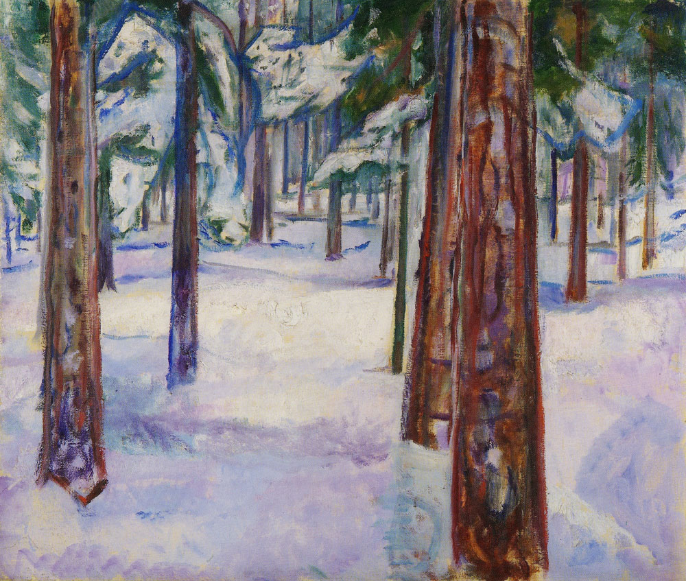 Edvard Munch - Forest in Snow