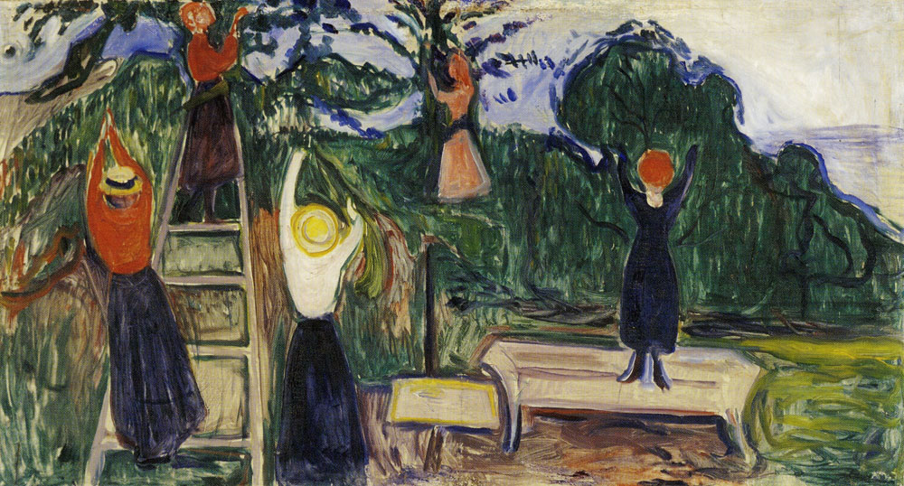 Edvard Munch - Girls Picking Fruit (the Linde Frieze)