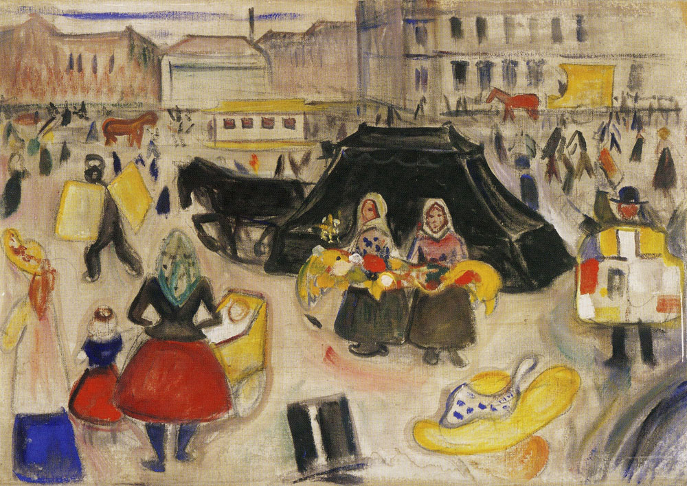 Edvard Munch - The Hearse on Potsdamer Platz
