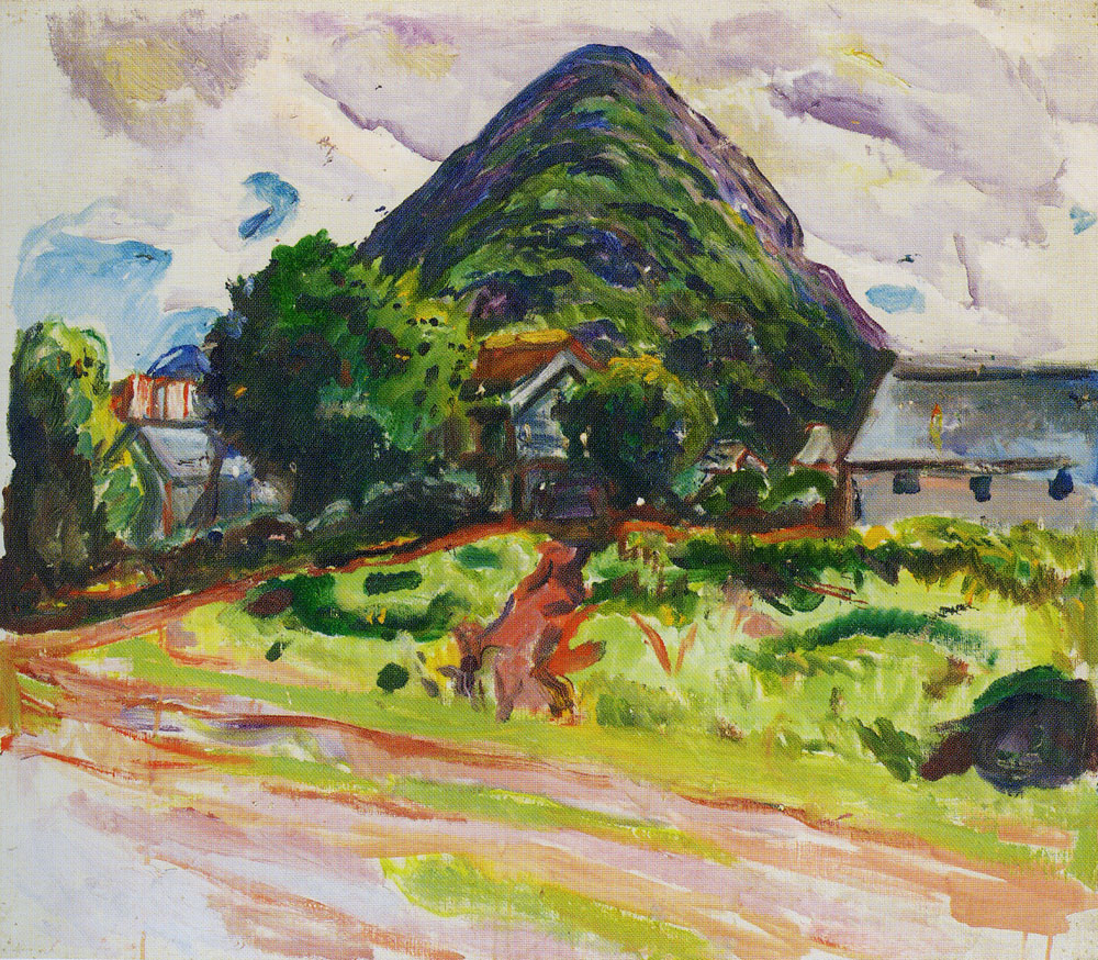 Edvard Munch - House with Mountains in the Background