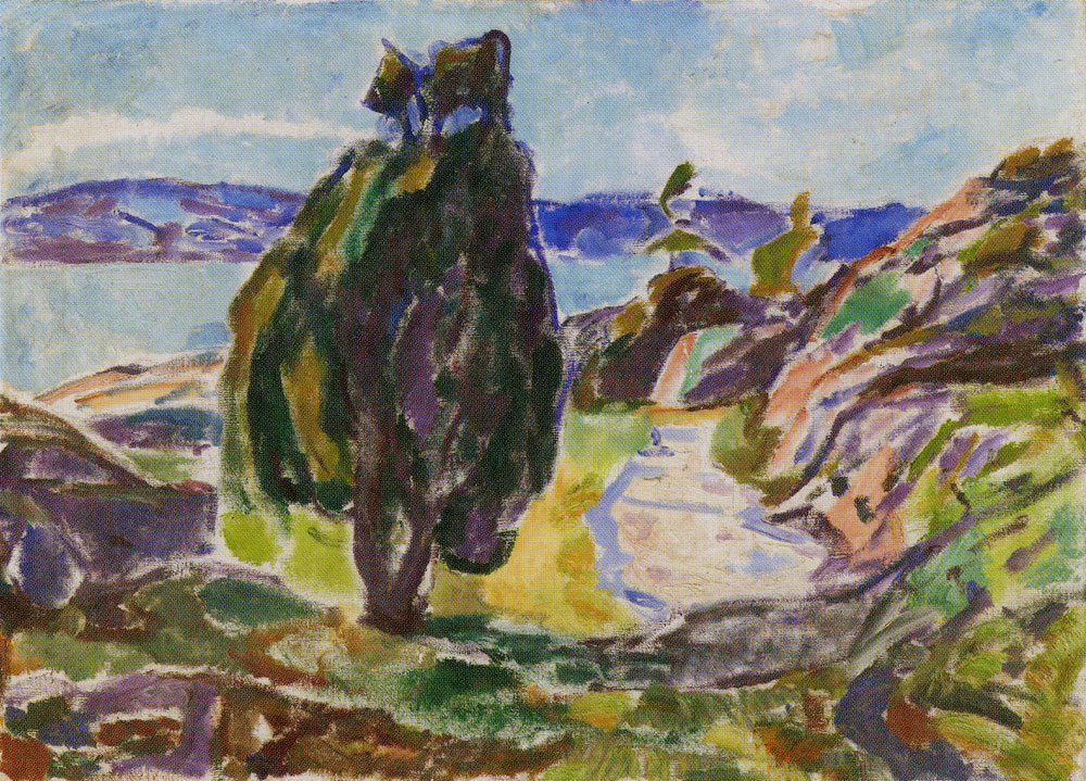 Edvard Munch - Junipers by the Sea