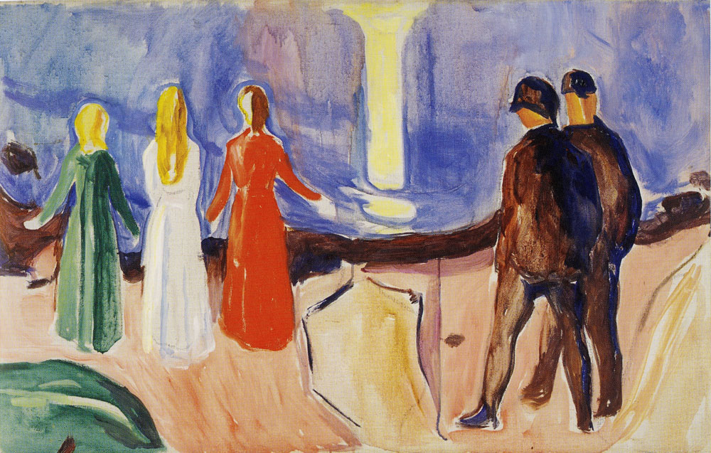 Edvard Munch - Meeting on the Beach