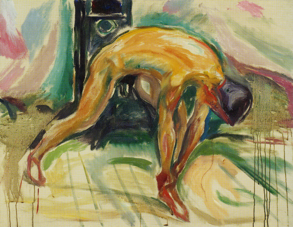 Edvard Munch - Naked Man Gripping His Ankle