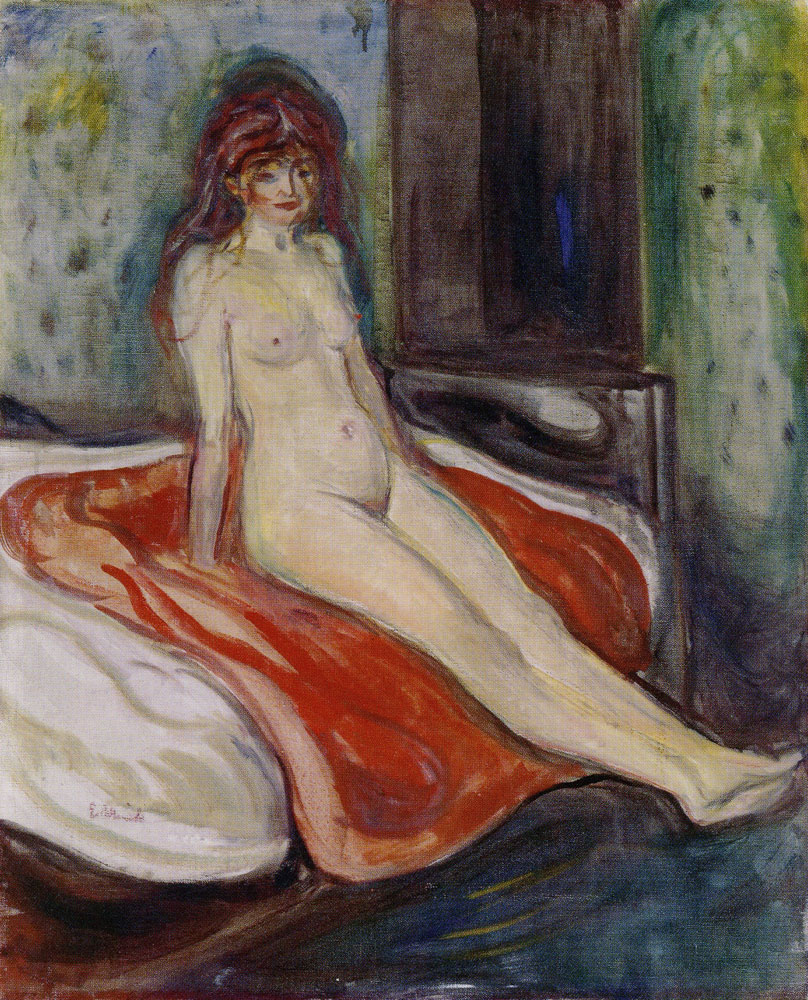 Edvard Munch - Nude Seated on the Bed