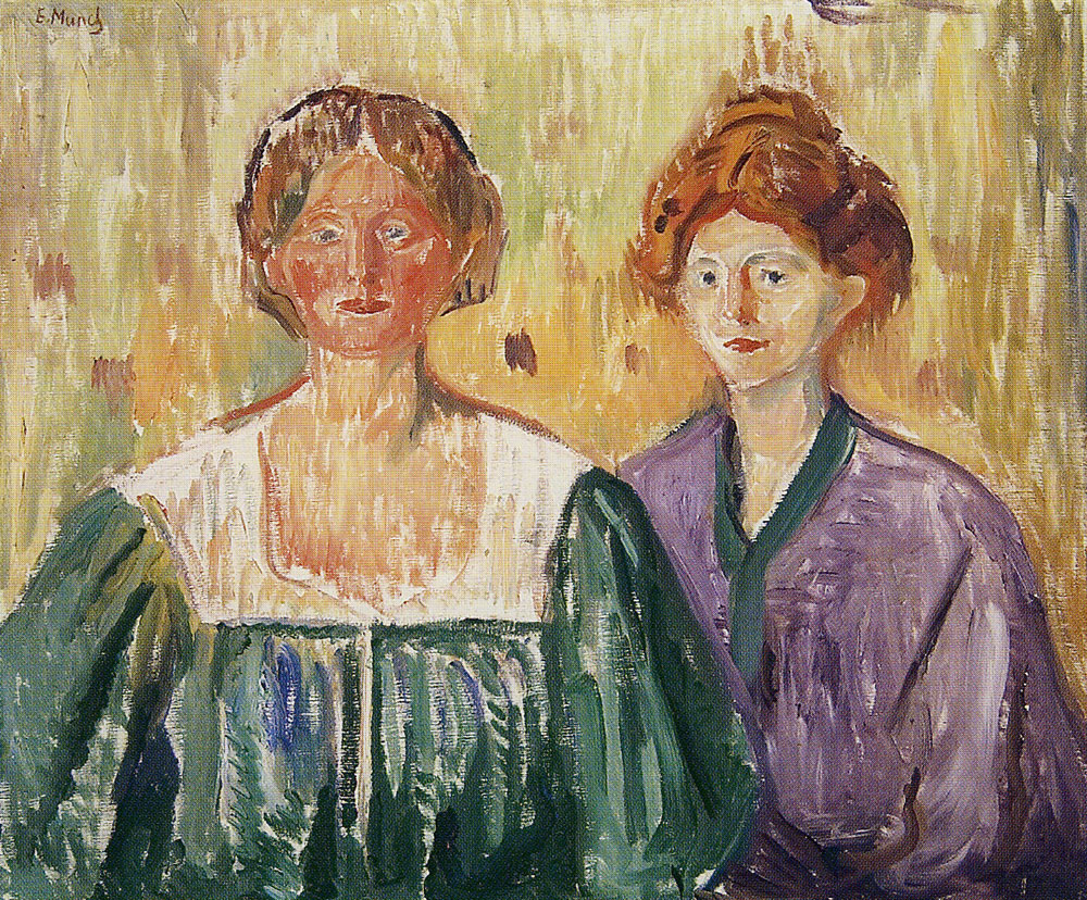 Edvard Munch - Olga and Rosa Meissner