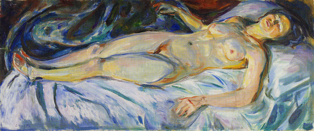 Edvard Munch - Reclining Nude: Night