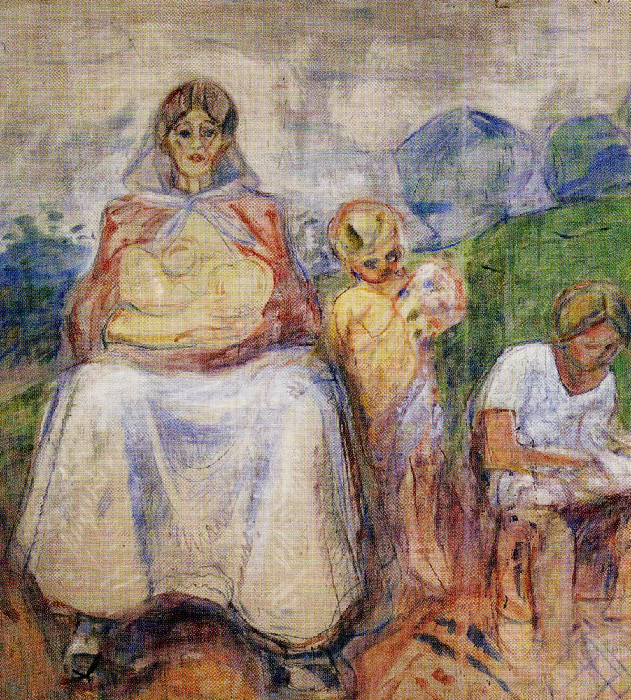 Edvard Munch - The Researchers: Central Group with Alma Mater