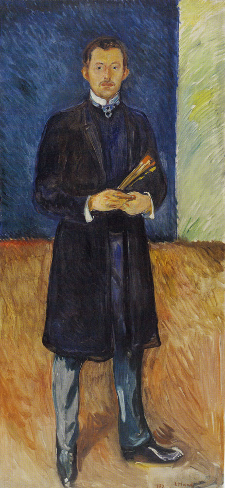 Edvard Munch - Self-Portrait with Brushes